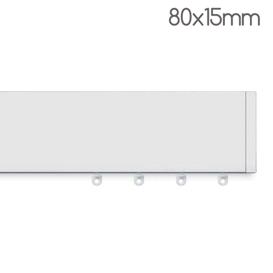 Scaglioni Binario alluminio per montaggio tende rettangolare 100 x 15 mm art. DIONISIO