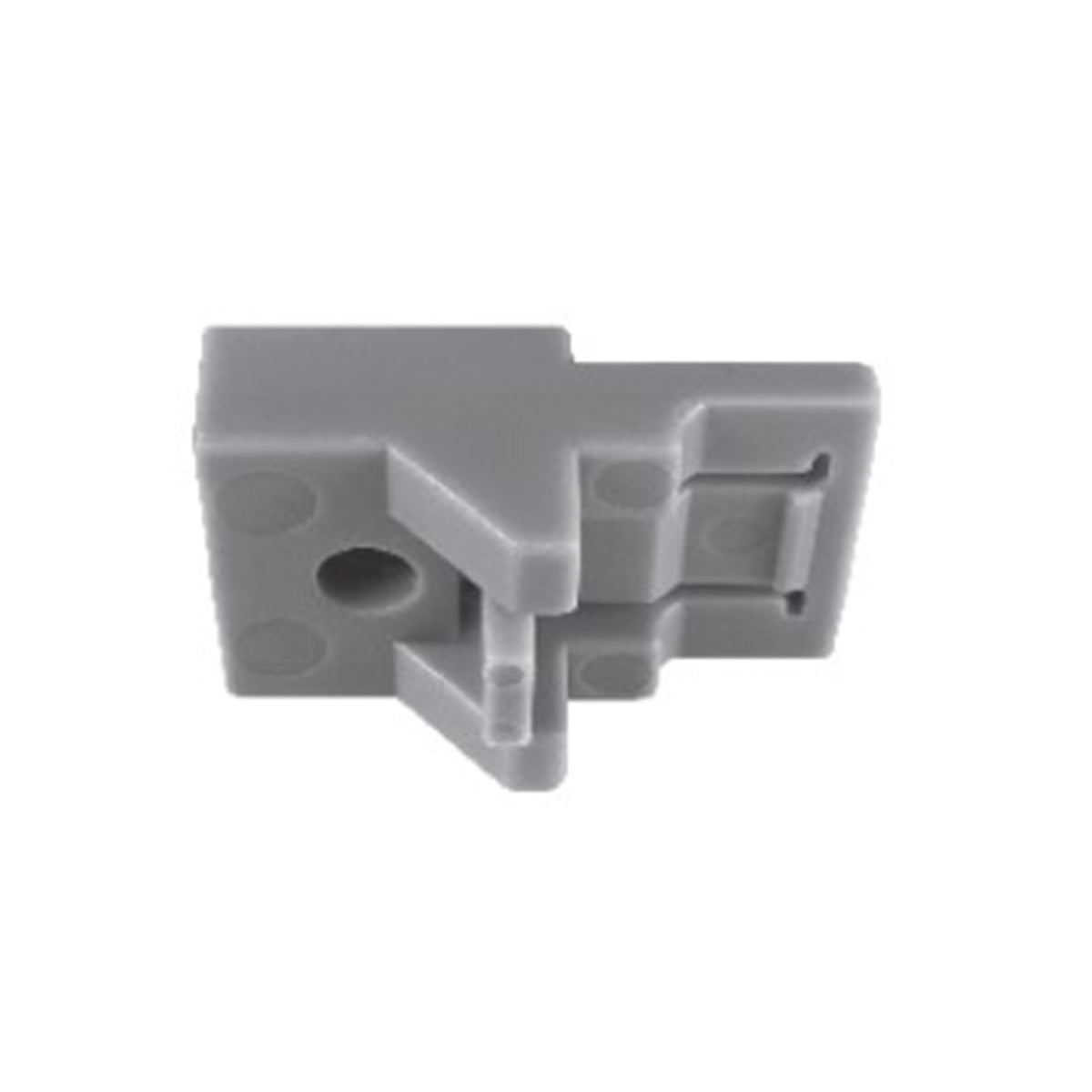 Scaglioni Binario alluminio per montaggio tende 23 x 16 mm art. MESENZIO con terminali con inserti SWAROVSKI