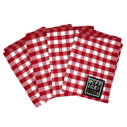 sofficepiuma strofinaccio canovaccio cotone lasa home quadretti 24