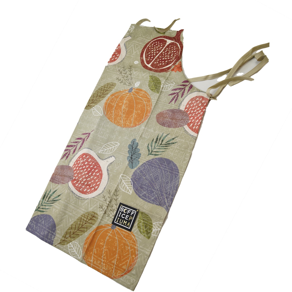 sofficepiuma strofinaccio grembiule cotone lasa home pumpkin