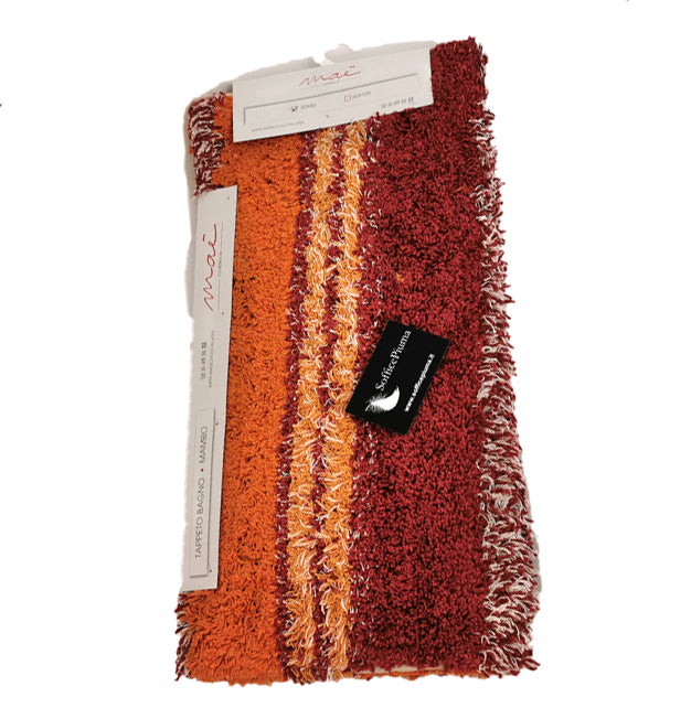 sofficepiuma tappeto bagno 3 spugna mambo rosso antiscivolo 1