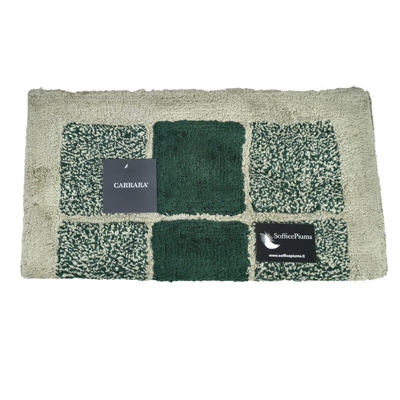 sofficepiuma tappeto bagno antiscivolo mirabello carrara MOMA VERDE 1