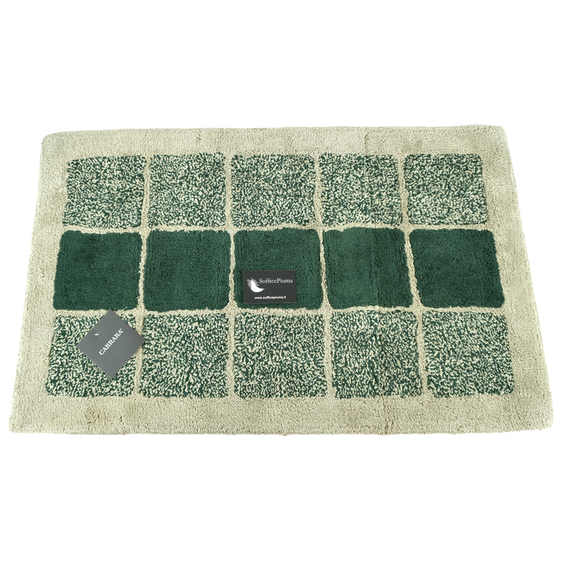 sofficepiuma tappeto bagno antiscivolo mirabello carrara MOMA VERDE