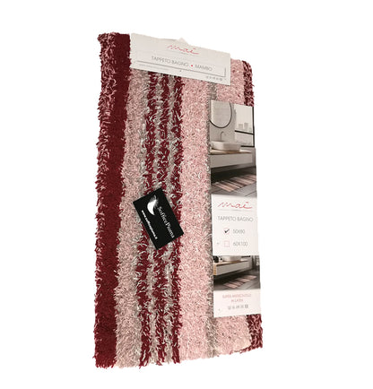 sofficepiuma tappeto bagno spugna mambo rosso antiscivolo 1