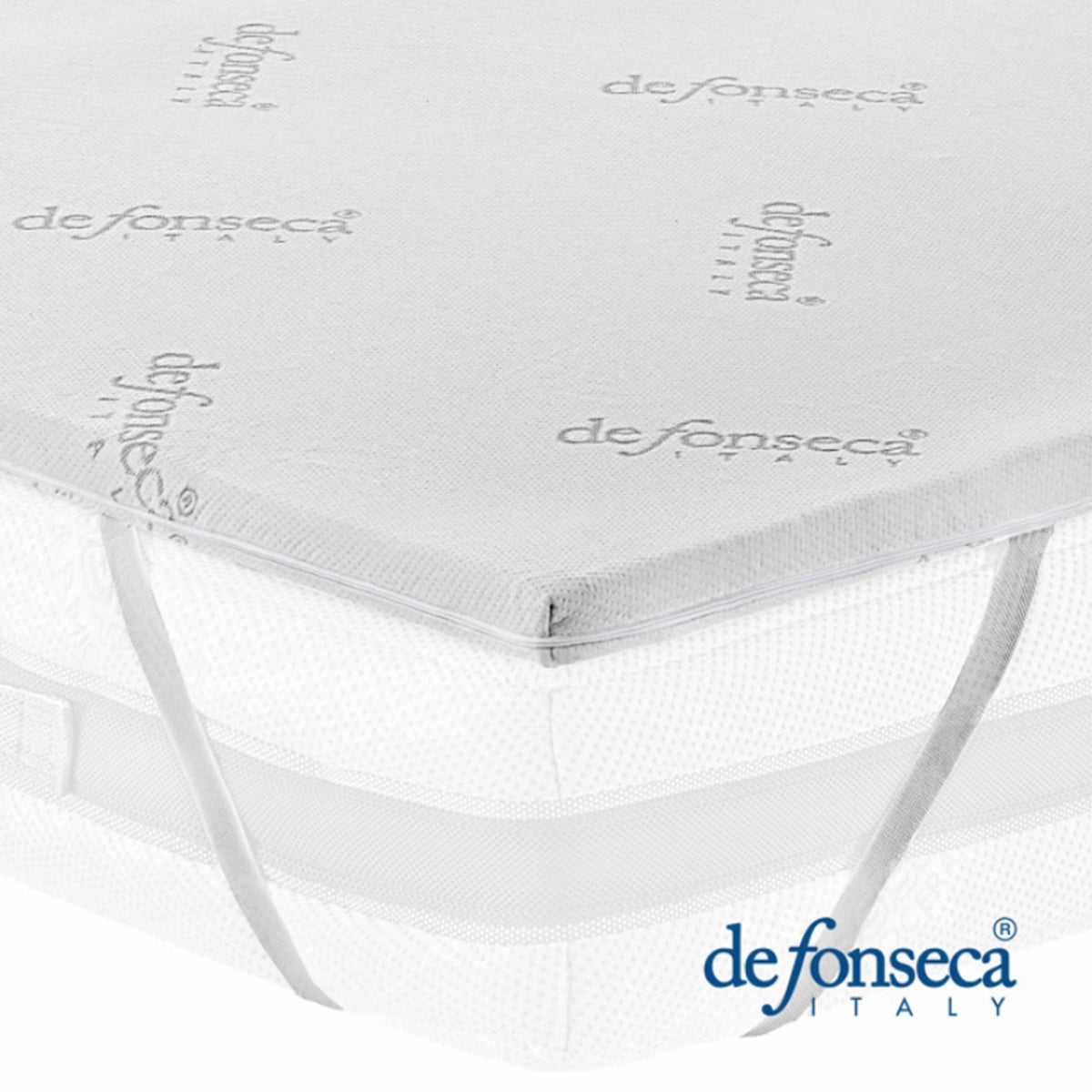 sofficepiuma topper memory foam de fonseca coprimaterasso antiacaro antibatterico sconto outlet promo