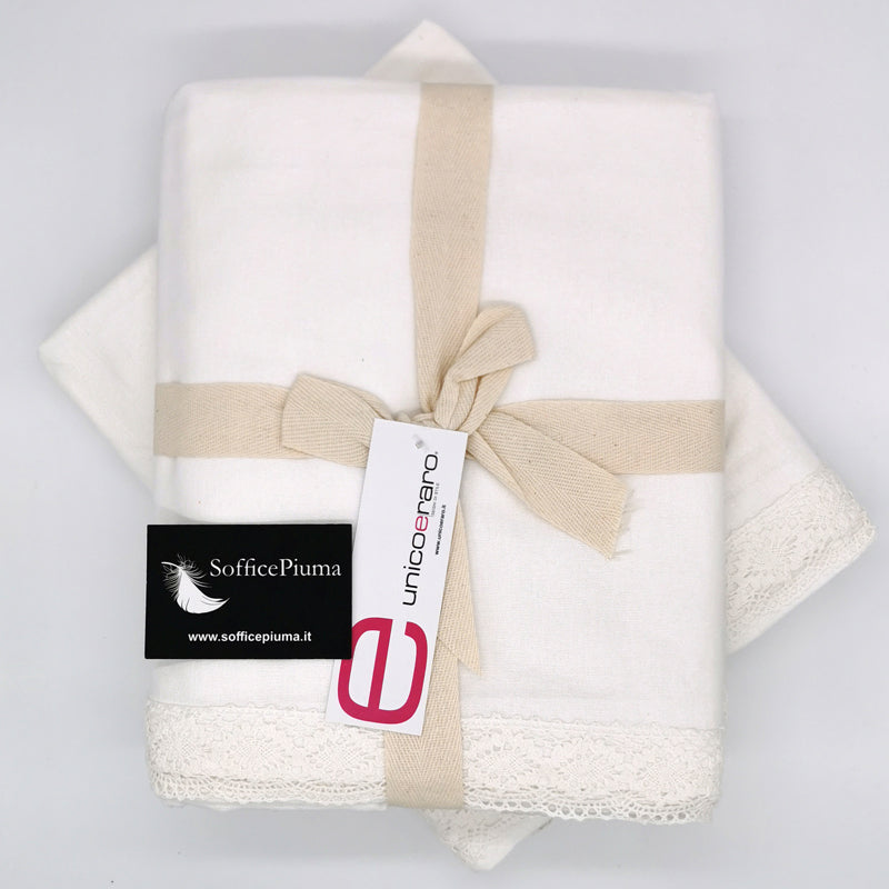 sofficepiuma tovaglia cotone amelie bianco 1