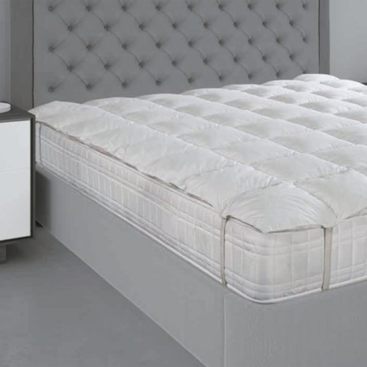 SOFFICEPIUMA®  Topper Comfort "Total Protector" in ALLERBAN  Antiacaro No-Acar ed Antimicotico art. S001