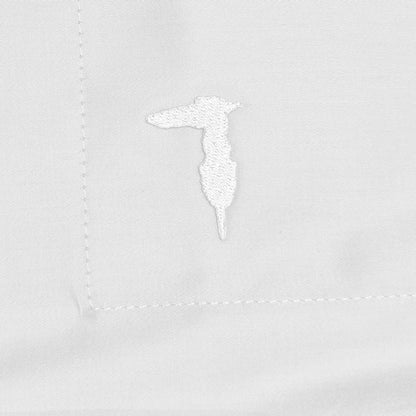 trussardi sabbia sofficepiuma logo dettaglio ricamo new line bianco