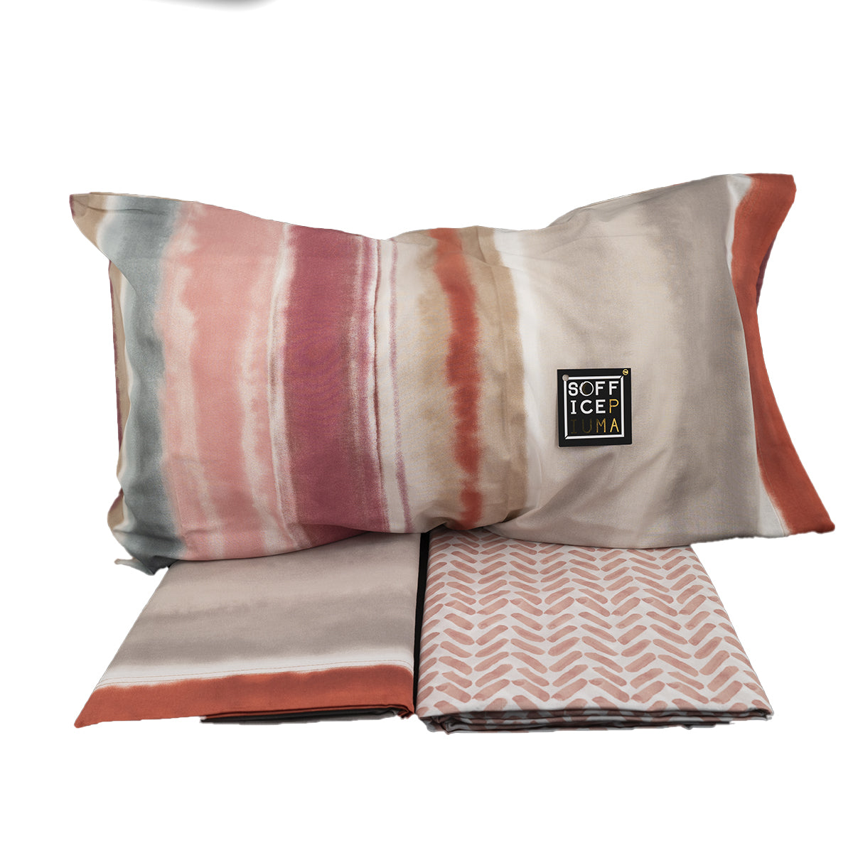 via roma 60 lenzuolo copripiumino matrimoniale piazza e mezzo singolo cotone sconto offerta outlet new sax ruggine