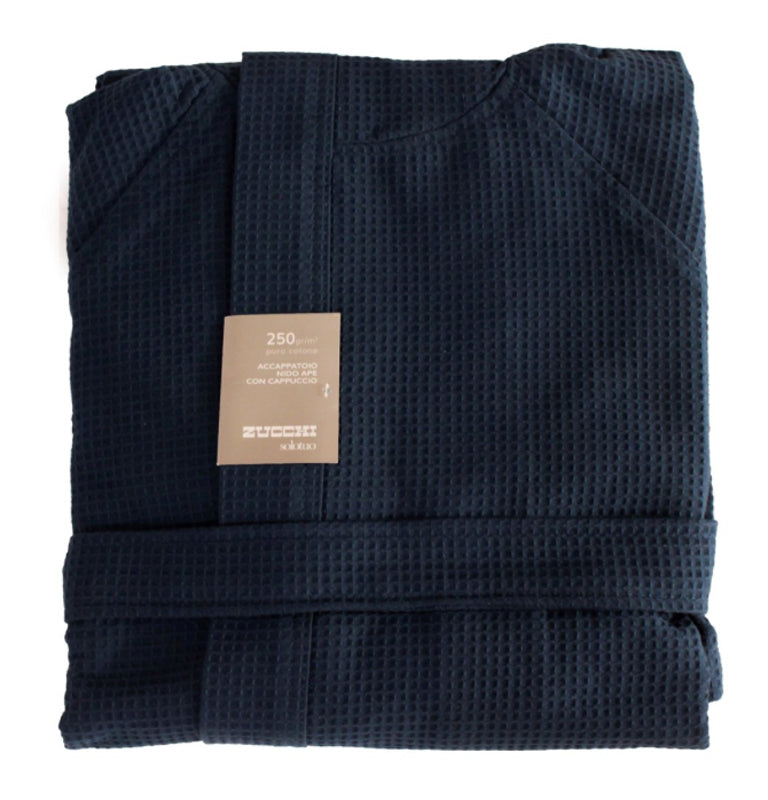 ZUCCHI Accappatoio SOLO TUO Nido d'Ape con cappuccio uomo/donna